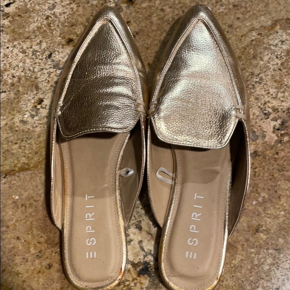 Rose gold flats
